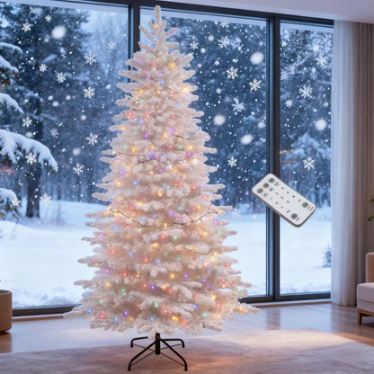 7.5ft Snow Flocked Artificial Christmas Tree
