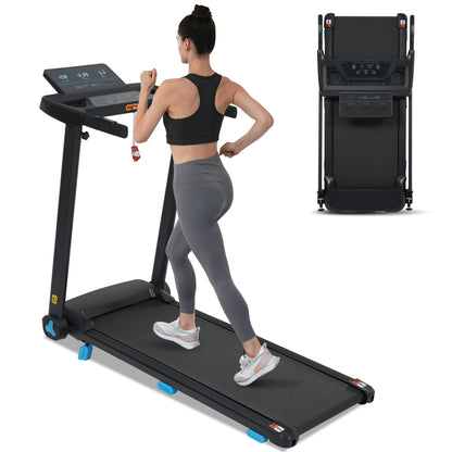 Treadmill with Incline, 3.0HP Quiet Foldable Treadmills for Home, 10.0MPH 300 LBS Weight Capacity Home Exercise Equipment Treadmills with Heart Rate Sensors,Type C &   USB Charge Station ,Bluetooth
